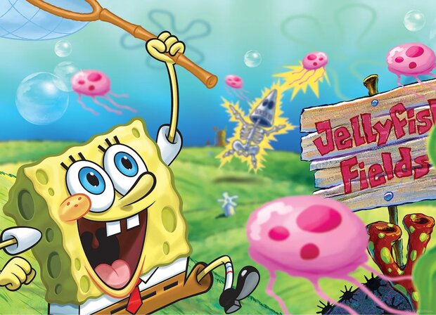 SpongeBob fotobehang Jellyfish Fields 
