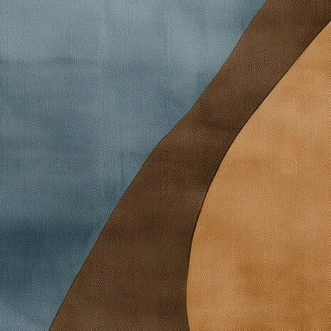 Organische Vormen fotobehang &ndash; Aardetinten en Blauw - detail