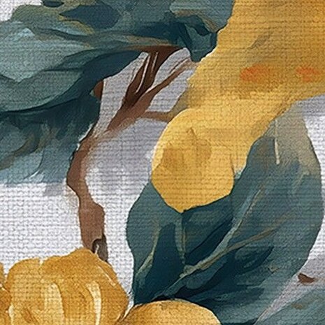 Gele bloemen fotobehang Golden Blossom