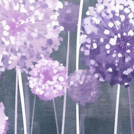 Paarse bloemen fotobehang Alliums