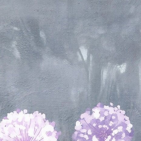 Paarse bloemen fotobehang Alliums