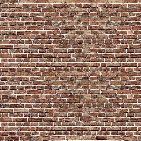 Rode Bakstenen Muur fotobehang