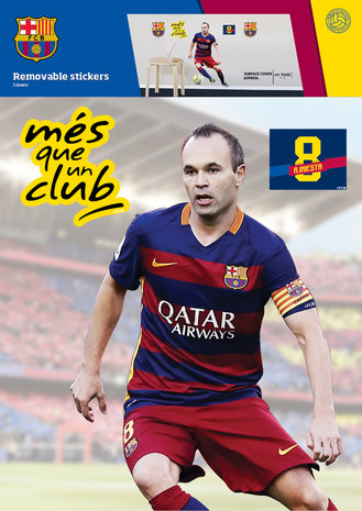 Iniesta muursticker