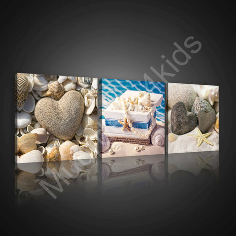 Strand canvasdoek set 3-delig