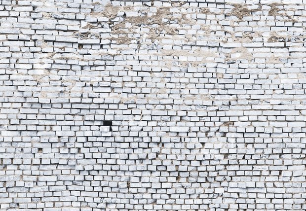 White brick fotobehang