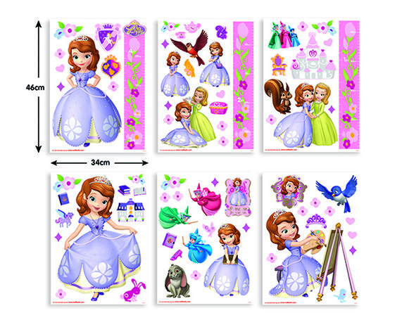 Sofia het prinsesje muurstickers WT 