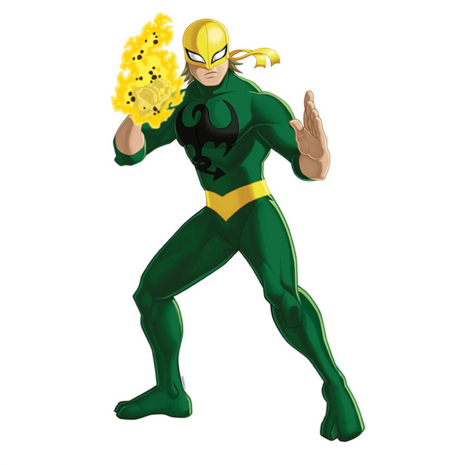 Spiderman muursticker iron fist