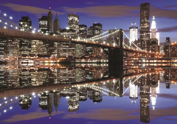 New York fotobehang Brooklyn Bridge