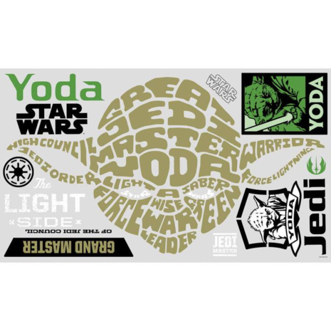 Star Wars muursticker Yoda RMK2385GM