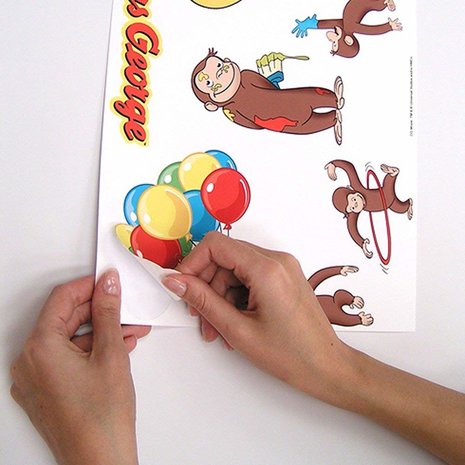 Aapje muurstickers Curious George RMK1037SCS