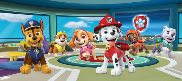 Paw Patrol poster behang Hoofdkwartier