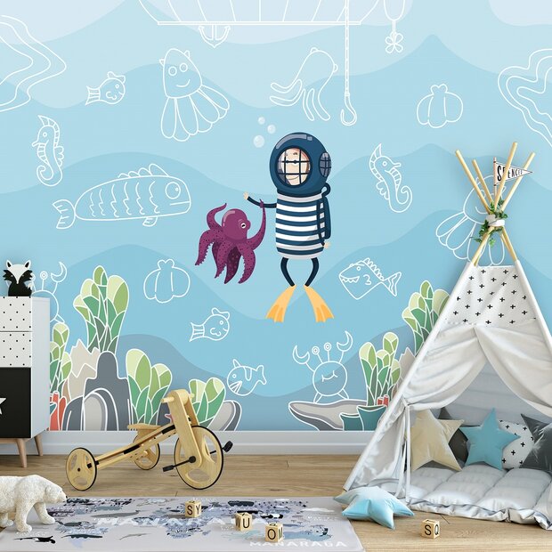 Onderwater behang Duiker