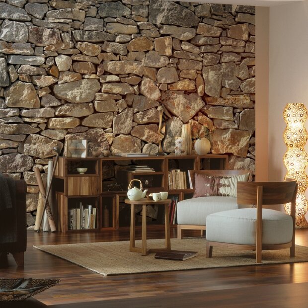 Stone Wall fotobehang