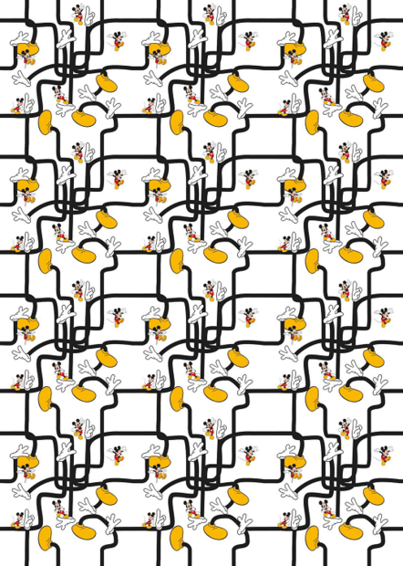 Mickey Mouse behang - Labyrinth