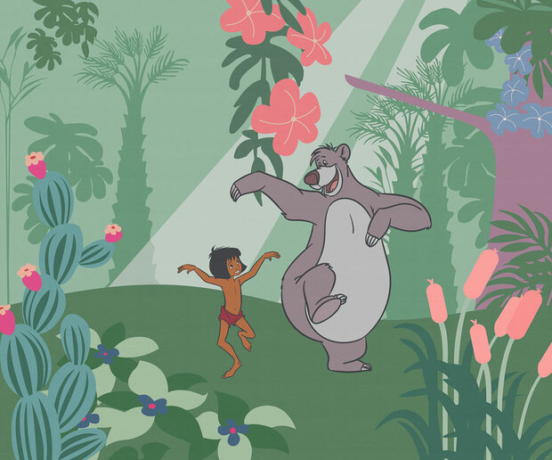 Jungle Book behang Just Kidding - Totale afbeelding