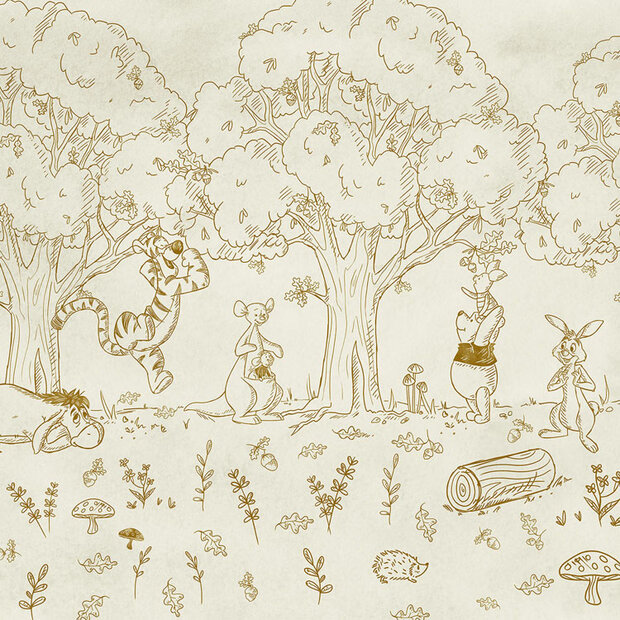 Winnie the Pooh behang Outdoors