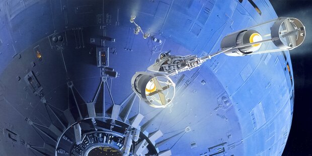 Star Wars fotobehang Classic RMQ Death Star Assault TOTAAL