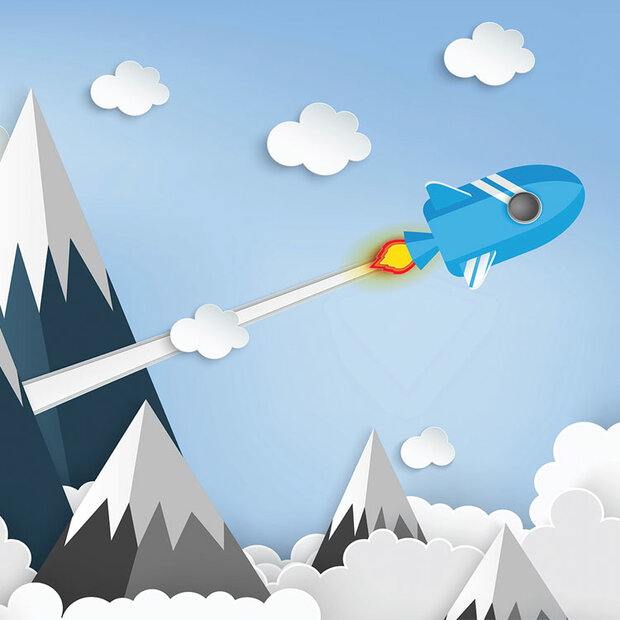 Ruimtevaart behang kinderkamer