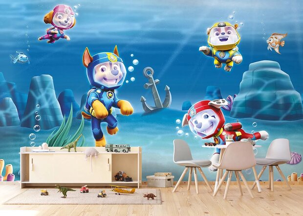 Paw Patrol fotobehang Onderwater