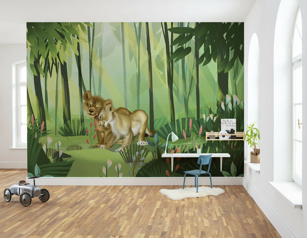 Lion King Love fotobehang