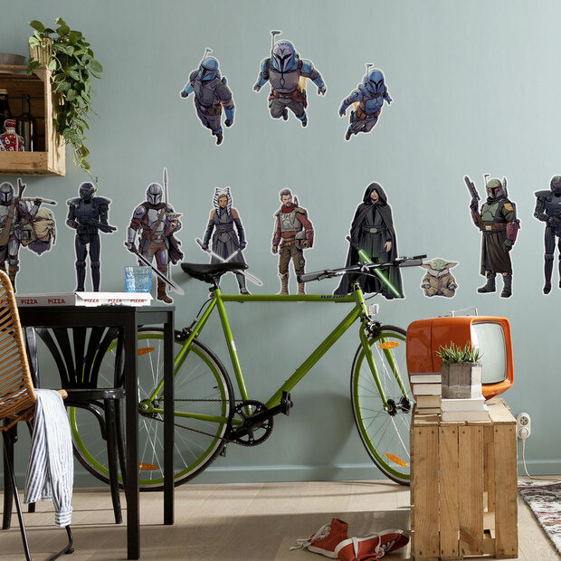 Mandalorian muurstickers Iconic Figures