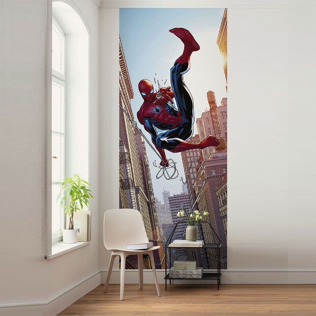 Spiderman Swinging behang