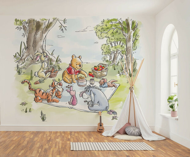 Winnie the Pooh behang Nice for Picnics