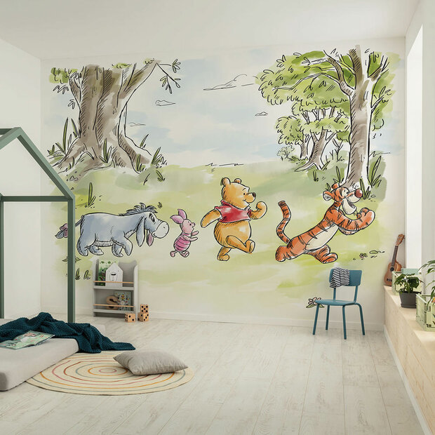 Winnie the Pooh fotobehang Walk Together