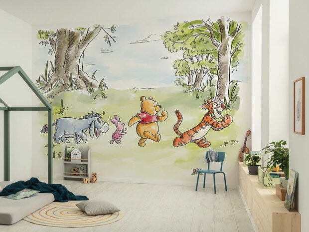 Winnie the Pooh fotobehang Walk Together