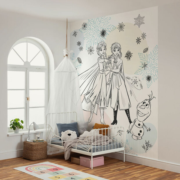 Disney Frozen behang Sketch Sisters