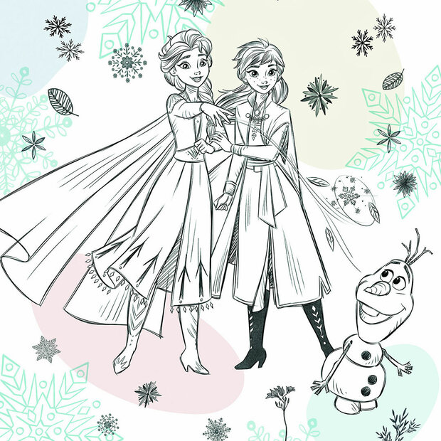 Disney Frozen behang Sketch Sisters