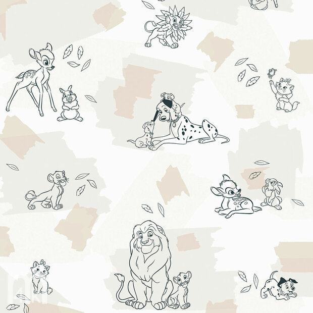 Disney Animals vlies behang 