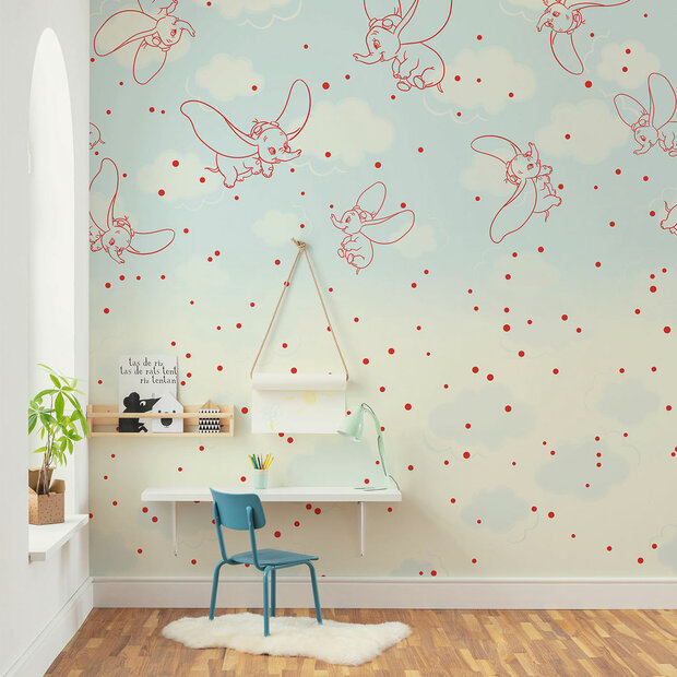 Dumbo fotobehang Clouds