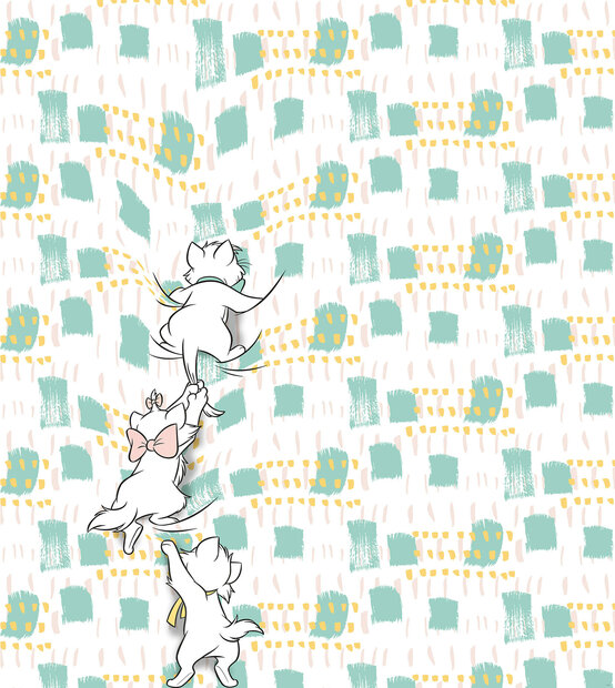 Disney Marie vliesbehang Kitty Climbers