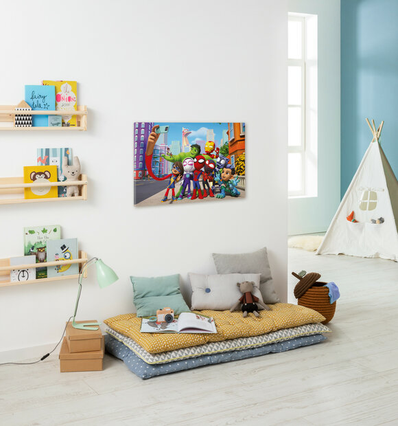 Spidey canvas schilderij Selfie M