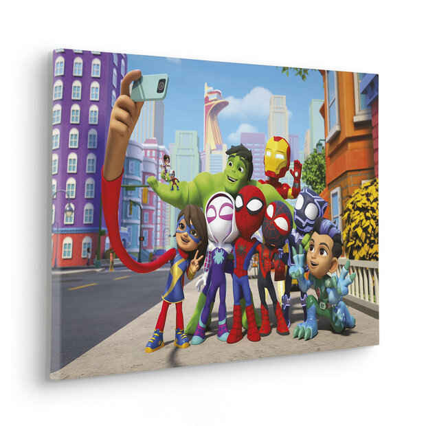Spidey canvas schilderij Selfie L