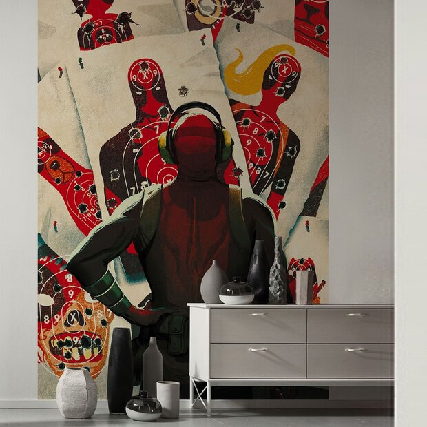 Deadpool fotobehang Target Shooting