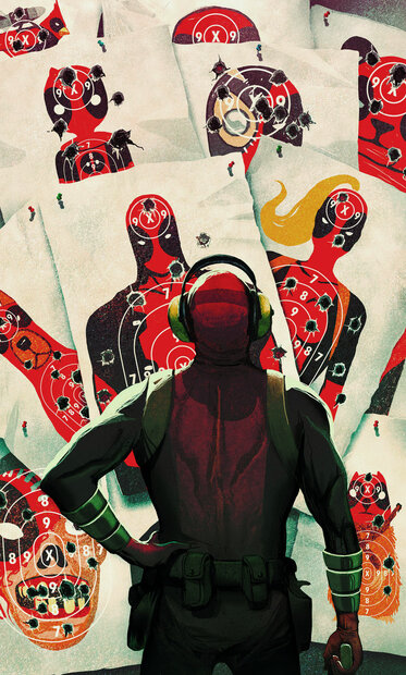 Deadpool fotobehang Target Shooting