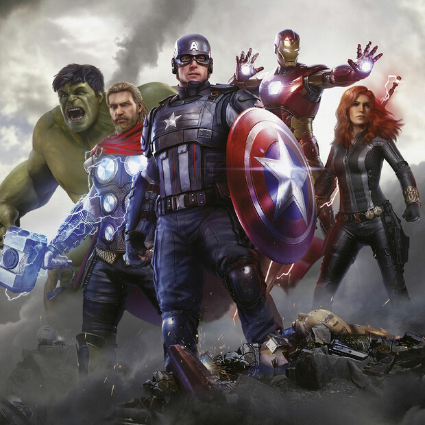 Avengers fotobehang Working Together