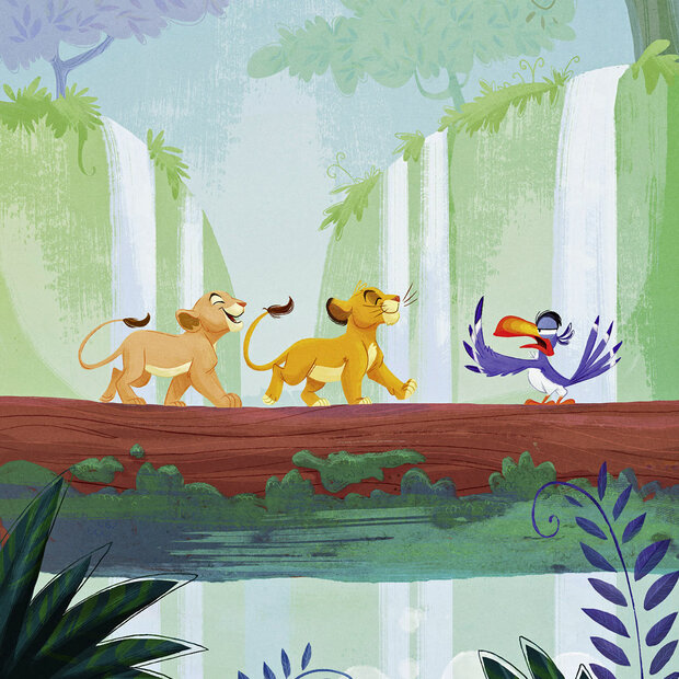 Lion King fotobehang Waterval