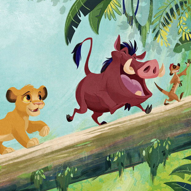 Lion King fotobehang Jungle Team