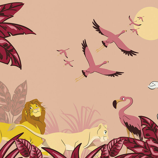 Lion King fotobehang Sunset