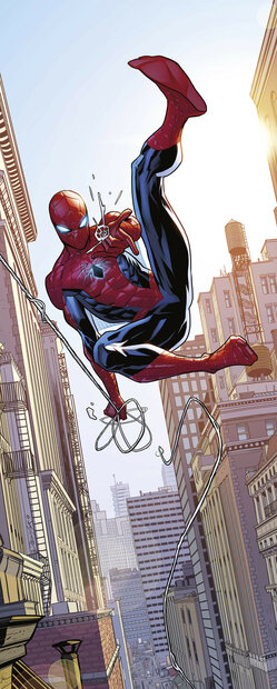 Spiderman Swinging behang