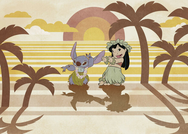 Lilo en Stitch fotobehang Hula Harmony