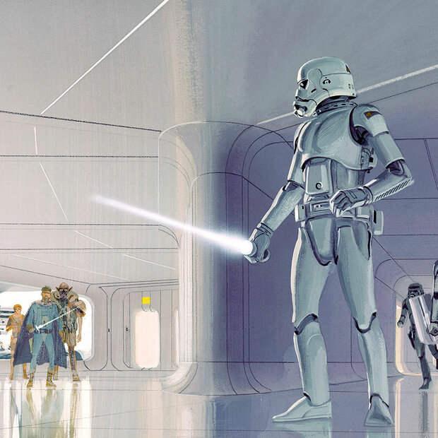 Star Wars Classic fotobehang RMQ Stormtrooper Hallway