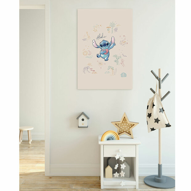 Lilo en Stitch canvas schilderij Aloha