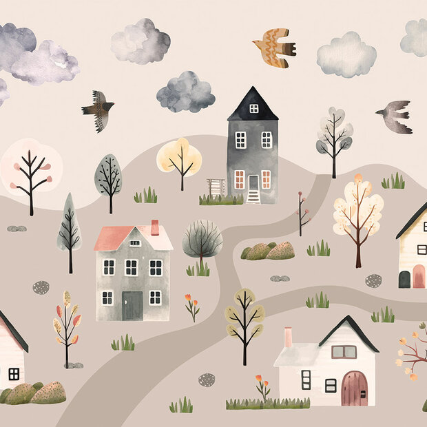 Landschap fotobehang Scandinavian Valley