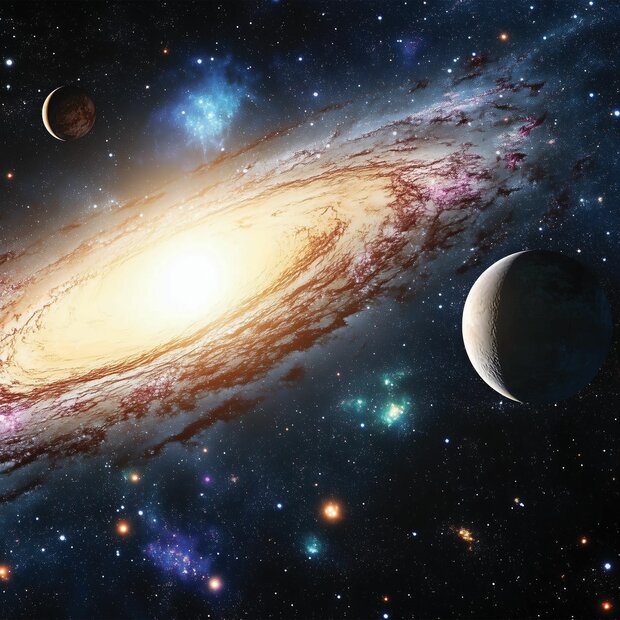 Galaxy fotobehang Andromeda