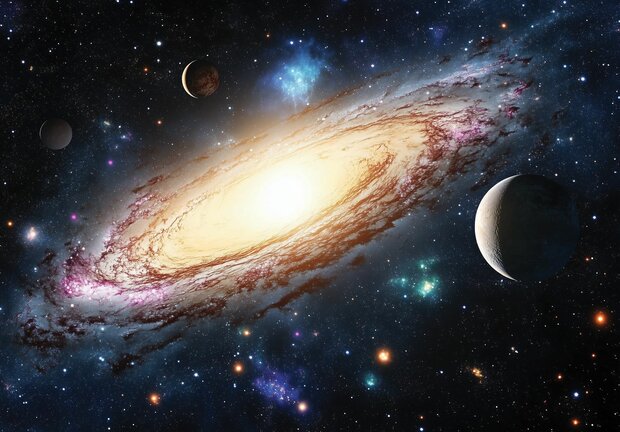 Galaxy fotobehang Andromeda