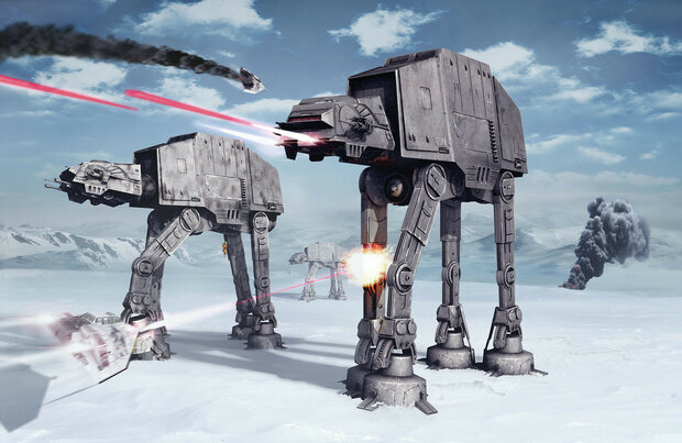 Star Wars fotobehang Battle of Hoth